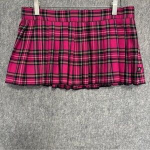 Tripp NYC Emo Grunge Goth School Girl Plaid Skirt  size M